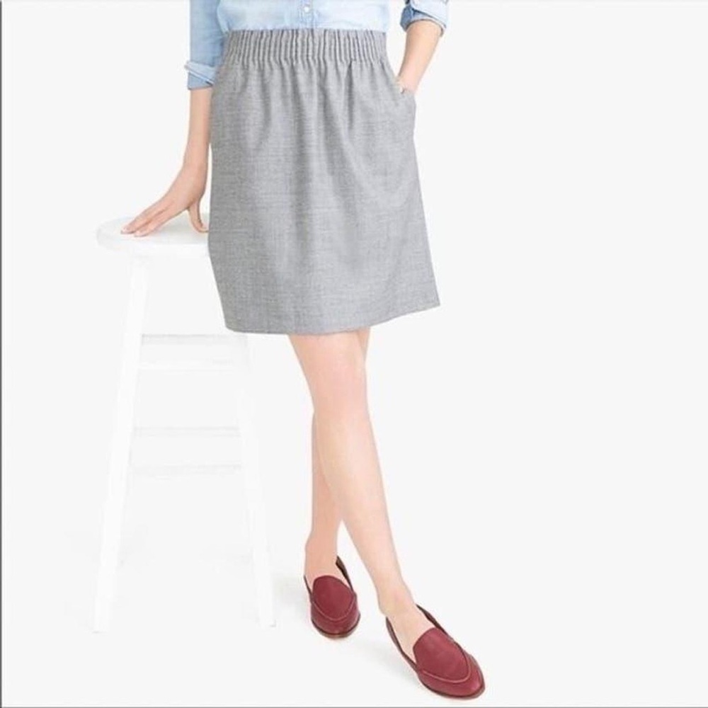 J. Crew Wool Paperbag Sidewalk Skirt - Picture 2 of 7
